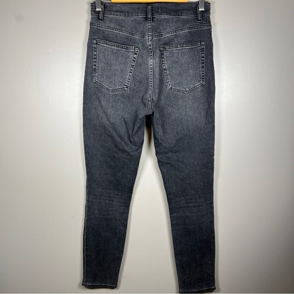 Reformation Jeans Size 28 Gibson Wash Charcoal Gray High Rise Stretch - Picture 3 of 11
